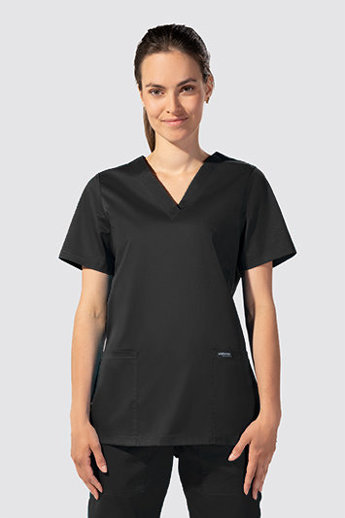  Bluza medyczna damska, Uniformix FLEX ZONE FZ1001B, czarna