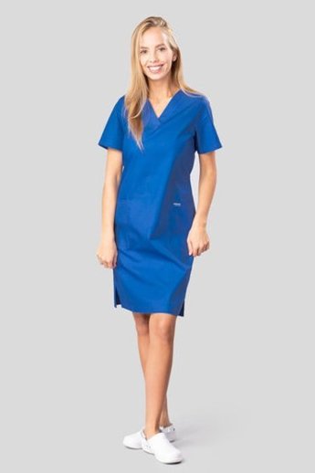  Sukienka medyczna Uniformix Club, CM15, niebieski ciemny.