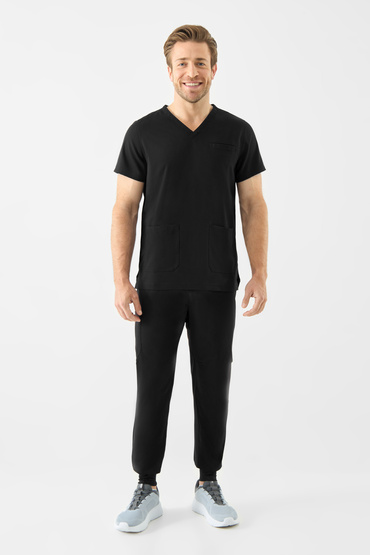 Zestaw medyczny Med Couture RothWear - Bluza 7477 + Spodnie 7777, BLACK