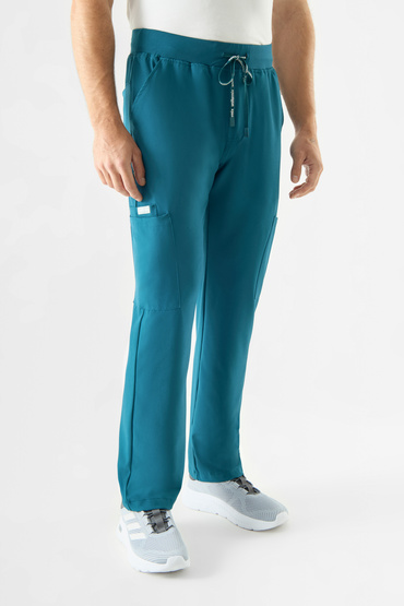 Spodnie medyczne męskie Uniformix Super Flex, 4080 Caraibben blue