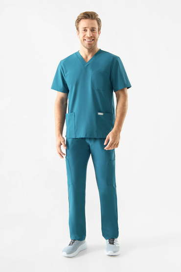 Zestaw medyczny Uniformix Super Flex, bluza 4050 + spodnie 4080, Caraibben blue
