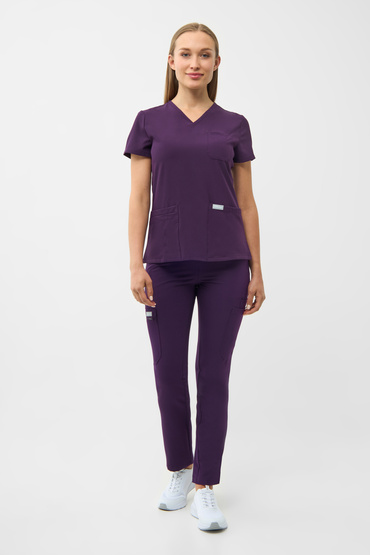 Zestaw medyczny Uniformix RayOn, bluza 3000 + spodnie 3020, Dark Purple