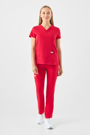 Zestaw medyczny Uniformix RayOn, bluza 3000 + spodnie 3030, Red