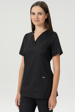 Bluza medyczna damska, Uniformix FLEX ZONE FZ1001B, czarna