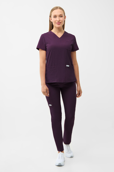 Zestaw medyczny Uniformix Super Flex, bluza 4000 + spodnie 4030, Dark Purple