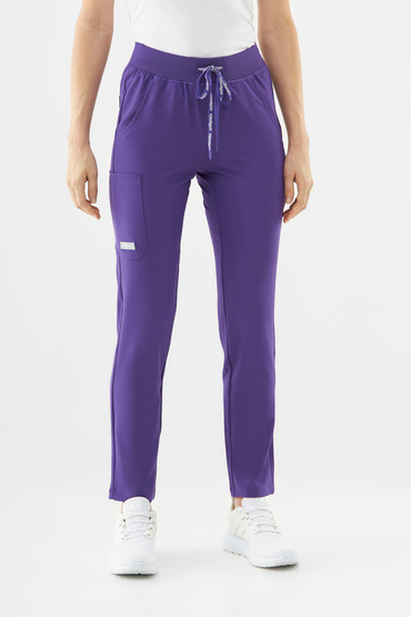 Spodnie medyczne damskie Uniformix Super Flex, 4030 Plum wine