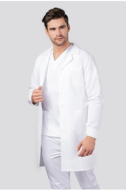 Fartuch laboratoryjny męski. 100% bawełna