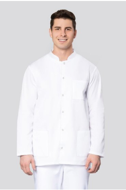 Bluza  męska, długi rękaw. Uniformix UN129, biały