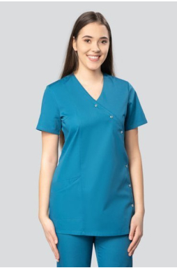 Bluza medyczna damska Uniformix  UN2005B, morski.