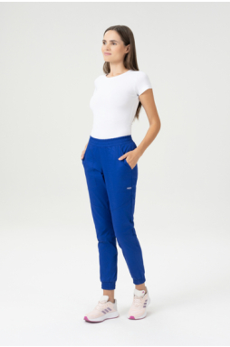 Spodnie medyczne damskie, joggery Uniformix FLEX ZONE, FZ2056, chabrowy