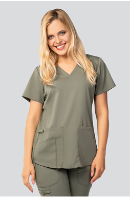 Bluza medyczna damska Med Couture Performance Touch,  7459-OLIV