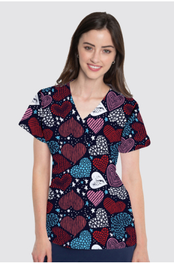 Bluza medyczna damska Med Couture PRINT, 8564 HTSR
