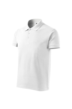Koszulka polo męska, Malfini Cotton Heavy, biały, MA215