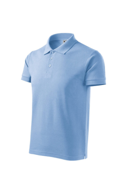 Koszulka polo męska, Malfini Cotton Heavy, błekitny, MA215