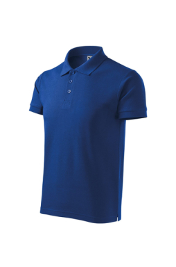 Koszulka polo męska, Malfini Cotton Heavy, chabrowy, MA215