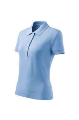 Koszulka polo damska, Malfini Cotton Heavy, błękitny, MA216