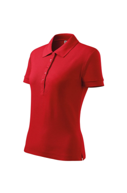 Koszulka polo damska, Malfini Cotton Heavy, czerwony, MA216