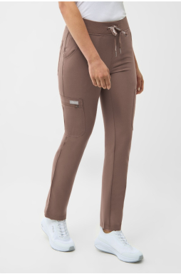 Spodnie medyczne damskie Uniformix RayOn, 3030 Root Brown