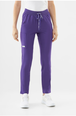 Spodnie medyczne damskie Uniformix Super Flex, 4030 Plum wine
