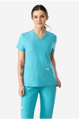 Bluza medyczna damska Uniformix, Super Flex 4000-	Teal