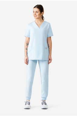Zestaw medyczny Uniformix, bluza B1001 + spodnie B2056, jasny niebieski