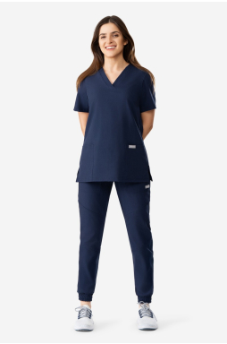 Zestaw medyczny Uniformix, bluza B1001 + spodnie B2056, granatowy