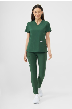 Zestaw medyczny Uniformix Super Flex, bluza 4000 + spodnie 4030, Hunter green