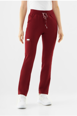 Spodnie medyczne damskie Uniformix RayOn, 3030,Burgundy