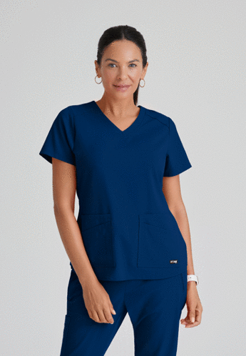 Bluza medyczna damska Barco Grey's Anatomy Stretch,  GRST011 Indigo