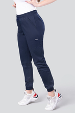 Spodnie medyczne damskie, joggery Uniformix FLEX ZONE, FZ2056, granatowy