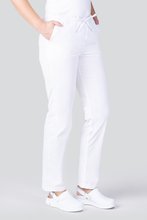 Spodnie medyczne uniwersalne Uniformix Club, CM119, białe. 